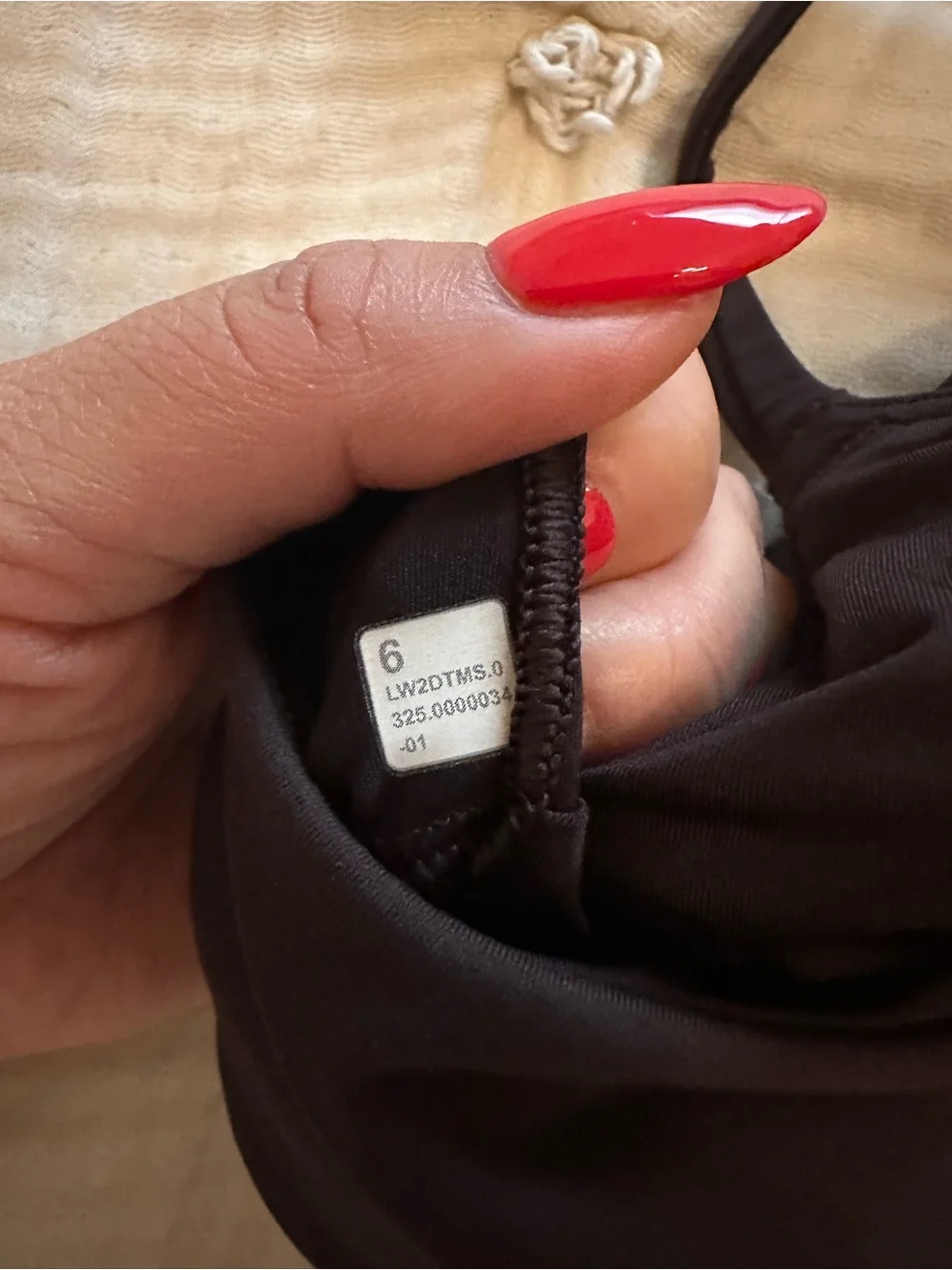 Lululemon Wunder Train Strappy Racer Bra size 6 ESPRESSO